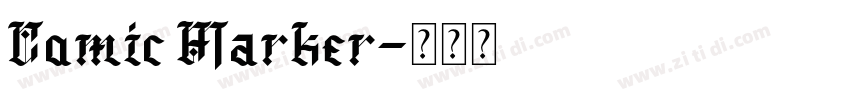 Comic Marker字体转换